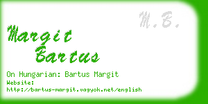 margit bartus business card
